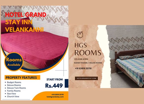 Ac non Ac rooms in Velankanni
